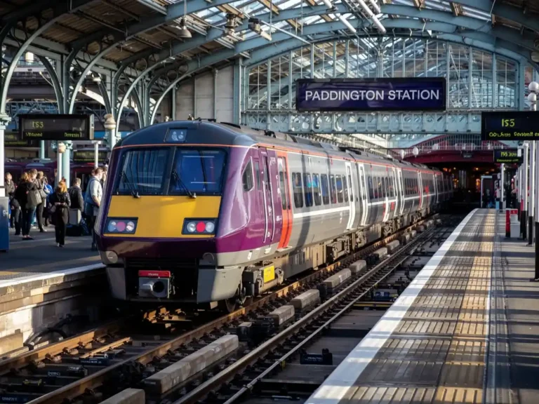 قطار من مطار هيثرو إلى لندن