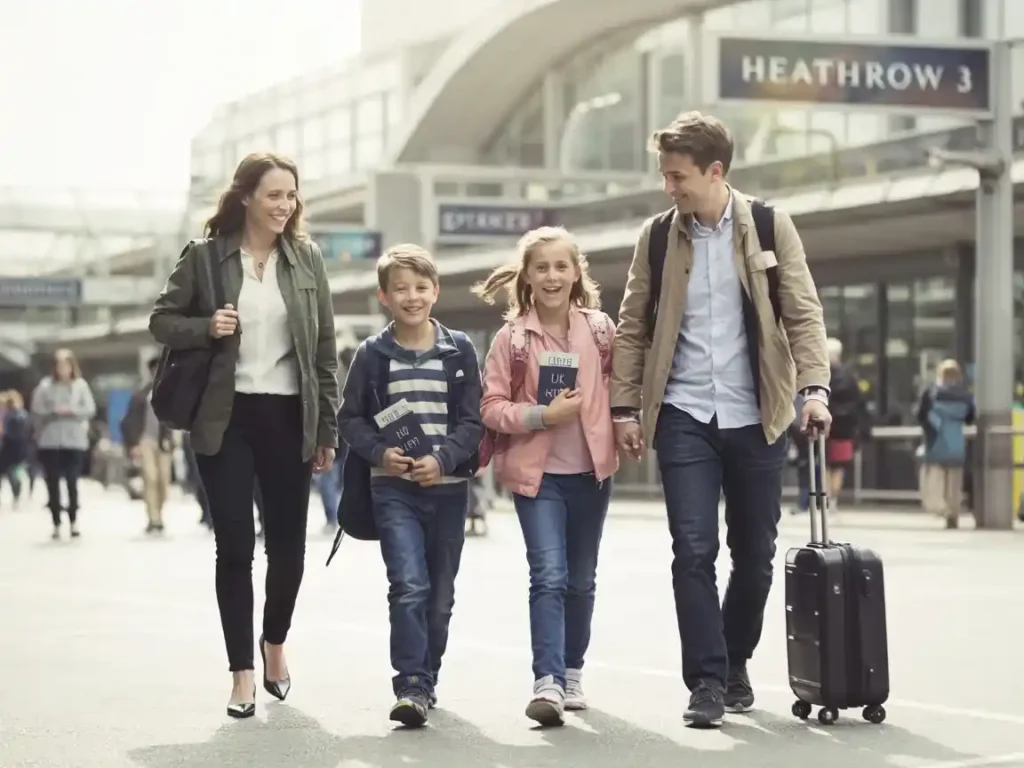 كم يبعد مطار هيثرو عن وسط لندن