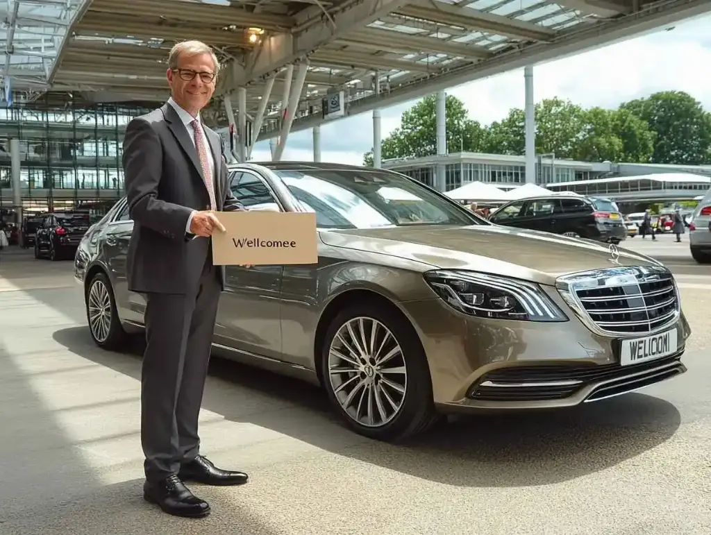 Executive airport transfers — chauffeur-driven car ready in central London
