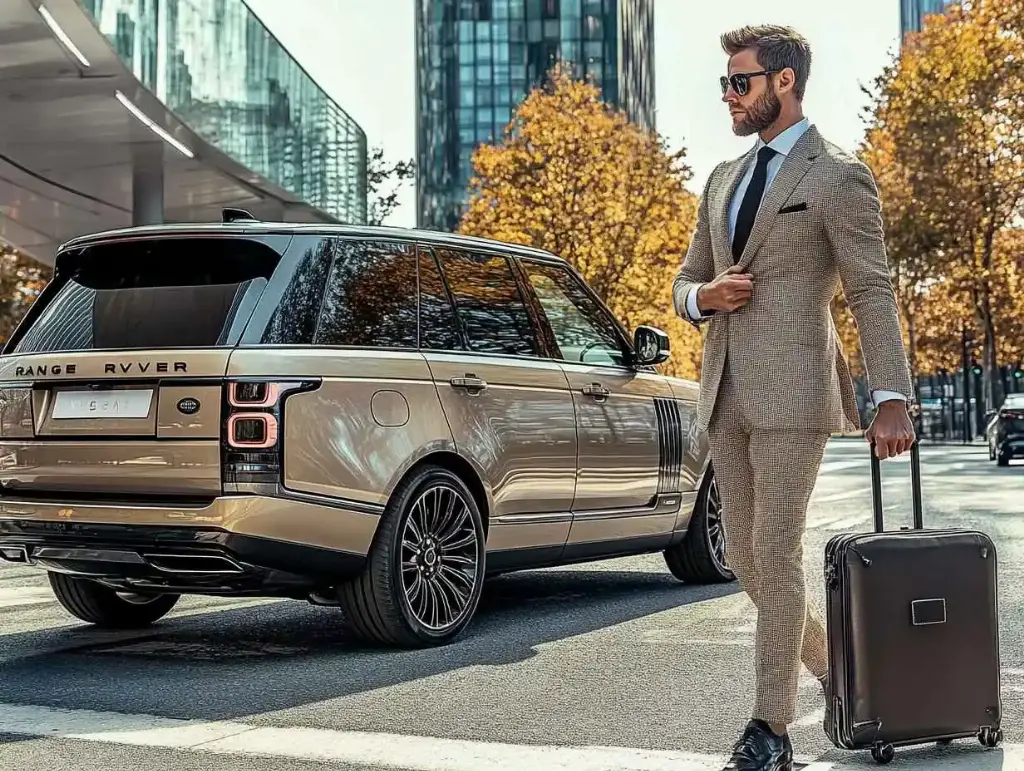 Tripyana chauffeur waiting with a name board at London airport arrivals
