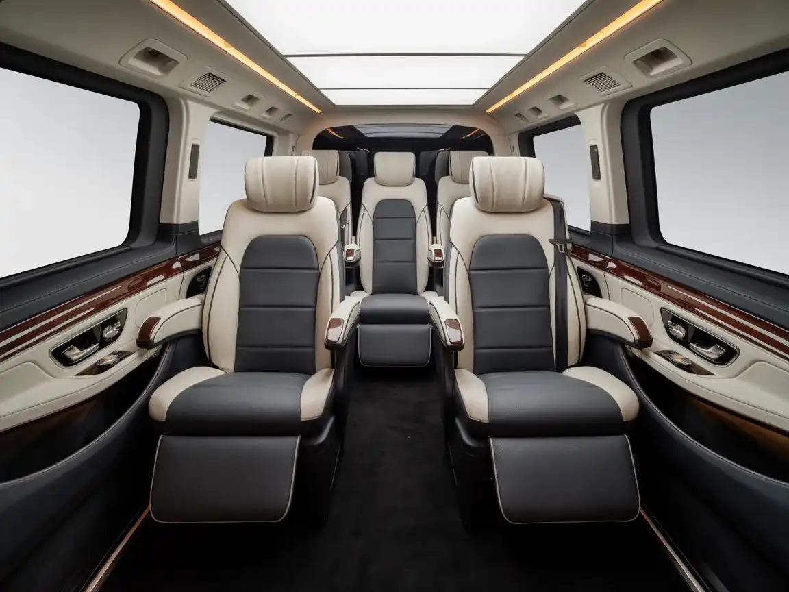 Mercedes V-Class luxury interior المقصورة الداخلية الفاخرة لمرسيدس V-Class