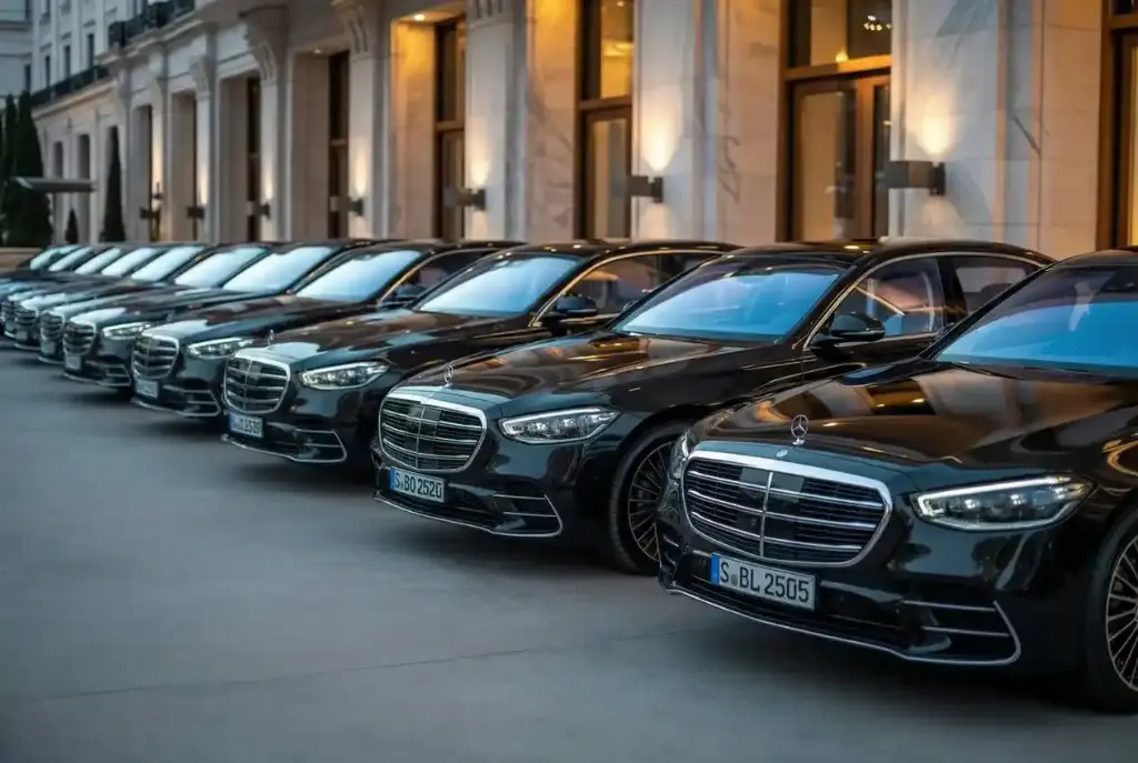 Mercedes S-Class booked at the London full-day chauffeur rate of £620
