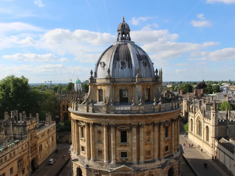 The dome of the Radcliffe Camera and surrounding colleges in Oxford