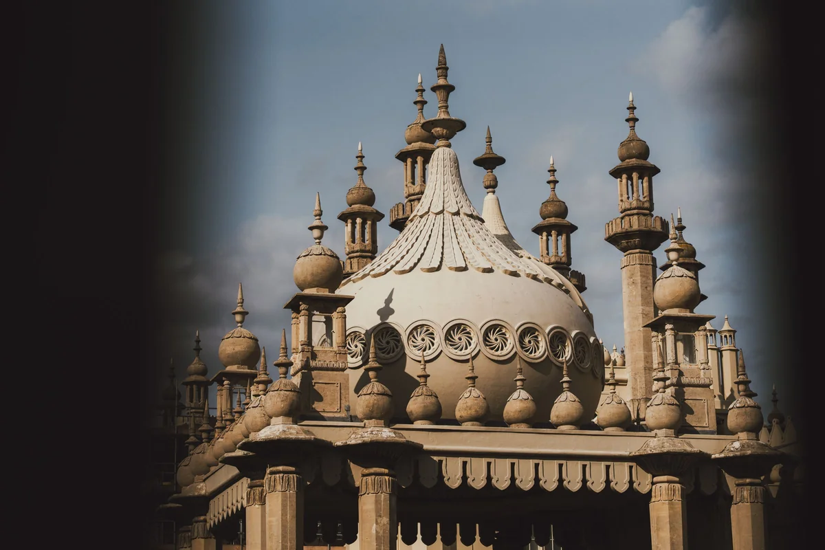 The onion domes of the Royal Pavilion in Brighton, first stop of the day trip from London