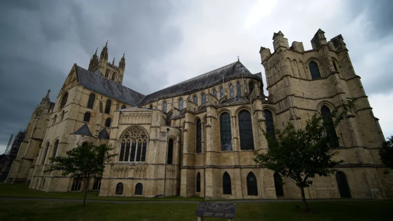 Canterbury Cathedral under a dramatic sky