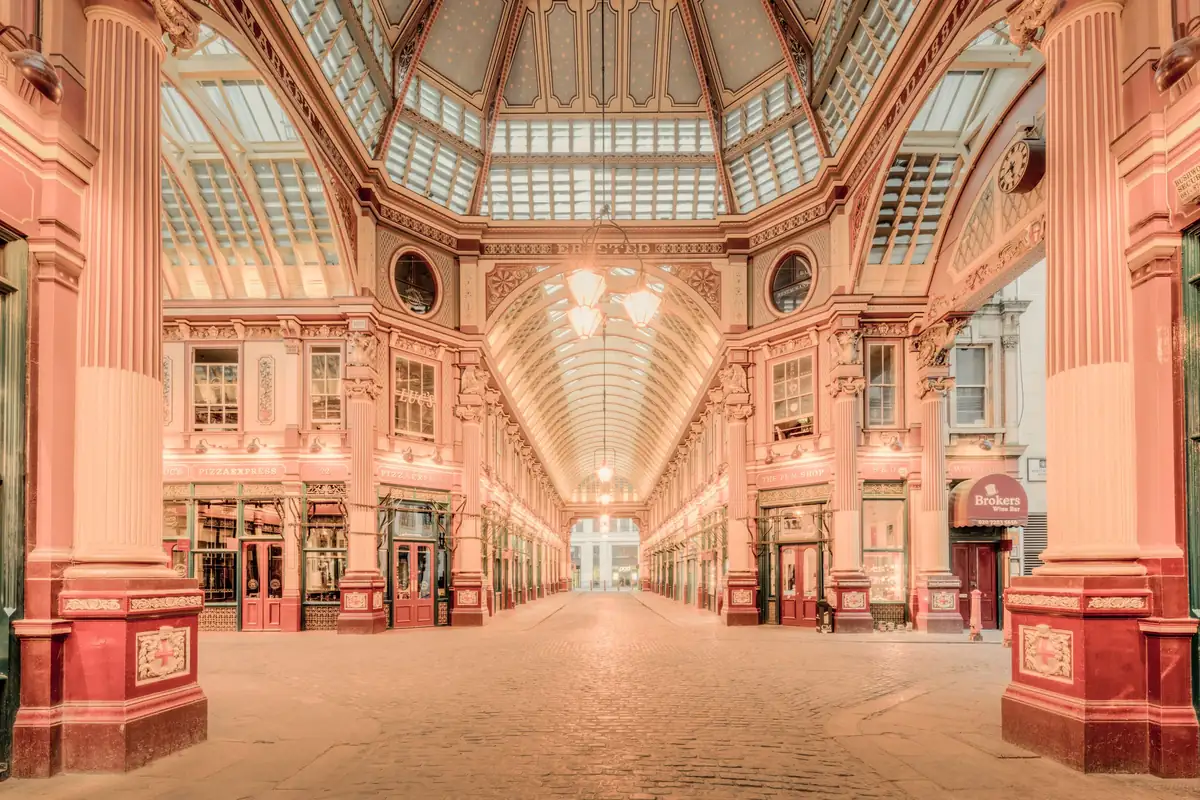 Leadenhall Market's Victorian arcade in the City, an optional detour on request