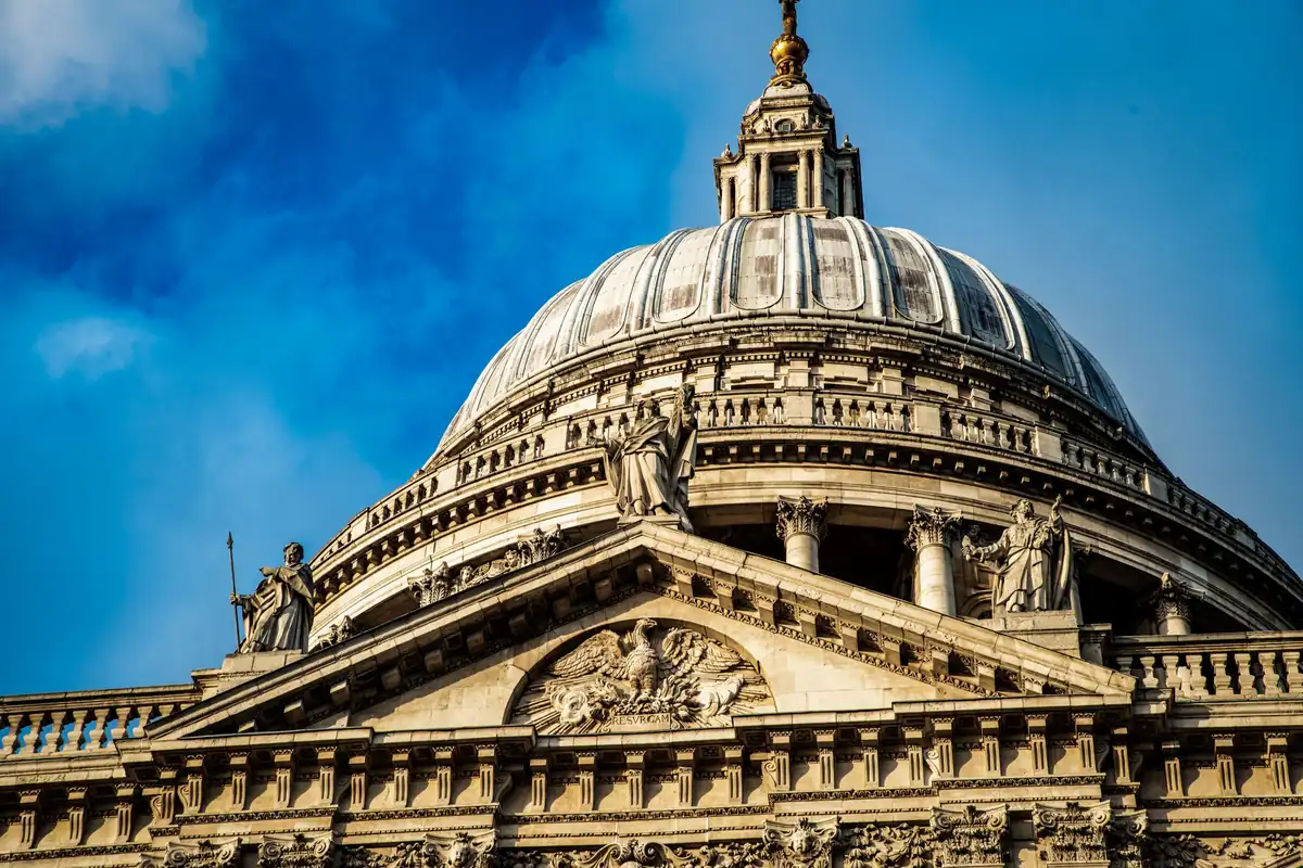 The dome of St Paul's Cathedral, the afternoon stop on a chauffeur-driven London landmarks tour