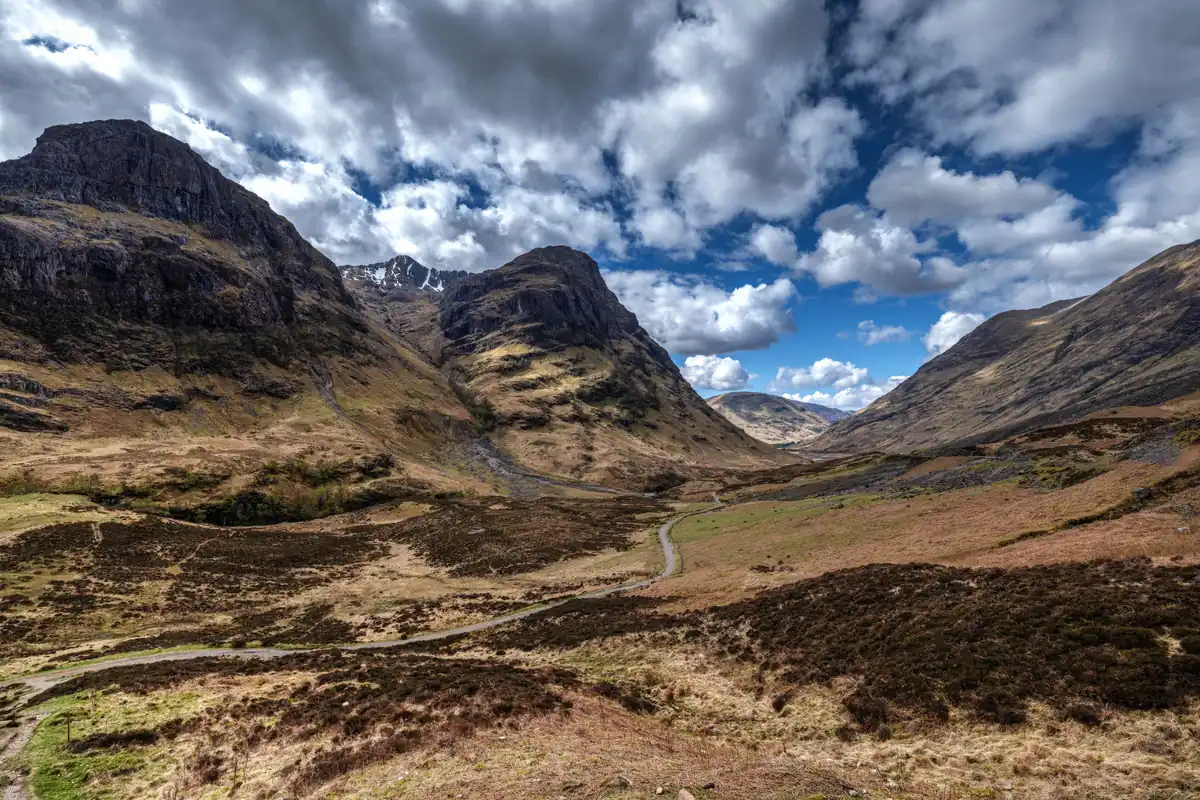 The Three Sisters of Glencoe on the A82 between Fort William and Loch Lomond