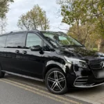 Tripyana Mercedes V-Class beside a London park before a day trip