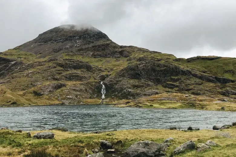 A mountain lake in Snowdonia, Wales