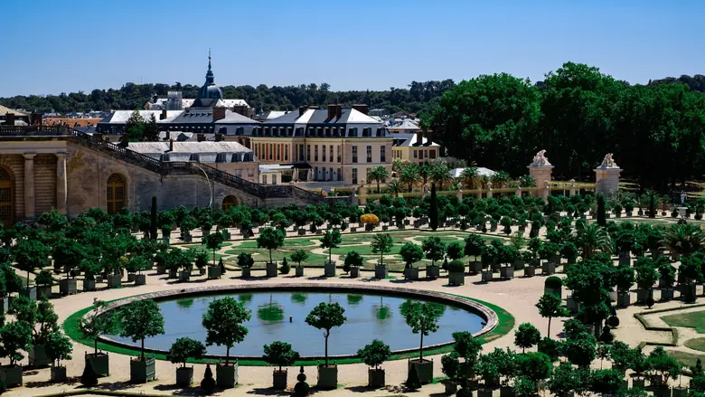 The Palace of Versailles and its formal gardens