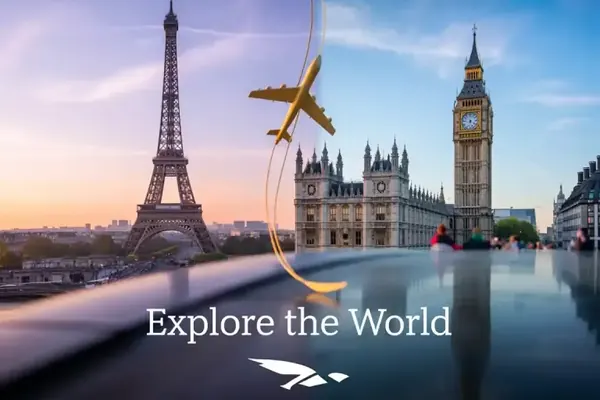 The Eiffel Tower and Big Ben side by side